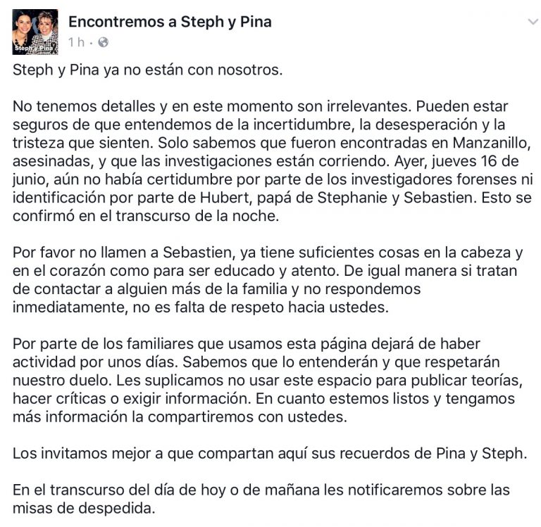 Confirman asesinato de Steph y Pina; desaparecidas en #Metepec