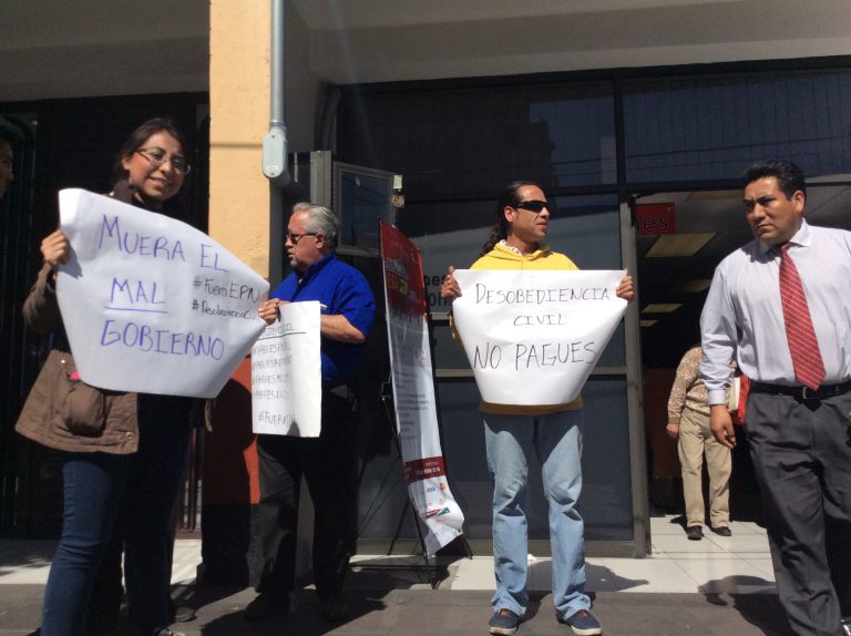 Boicot contra predial en Toluca por «Gasolinazo»