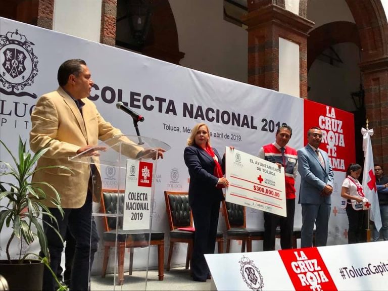 Comprometen a alta burocracia de Toluca con Cruz Roja