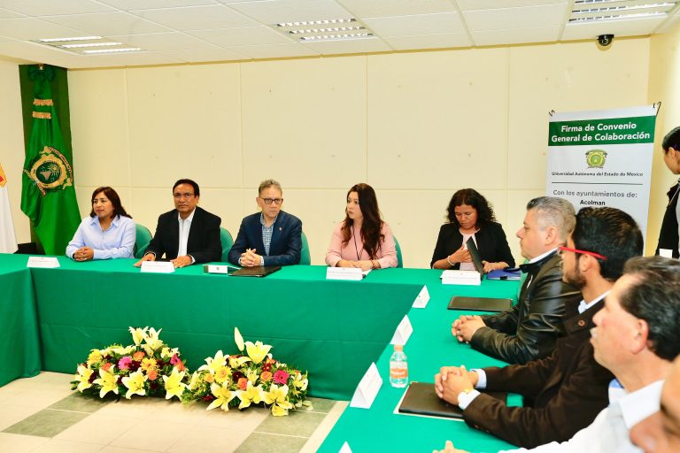 UAEM firma convenio de colaboración con municipios de Edoméx
