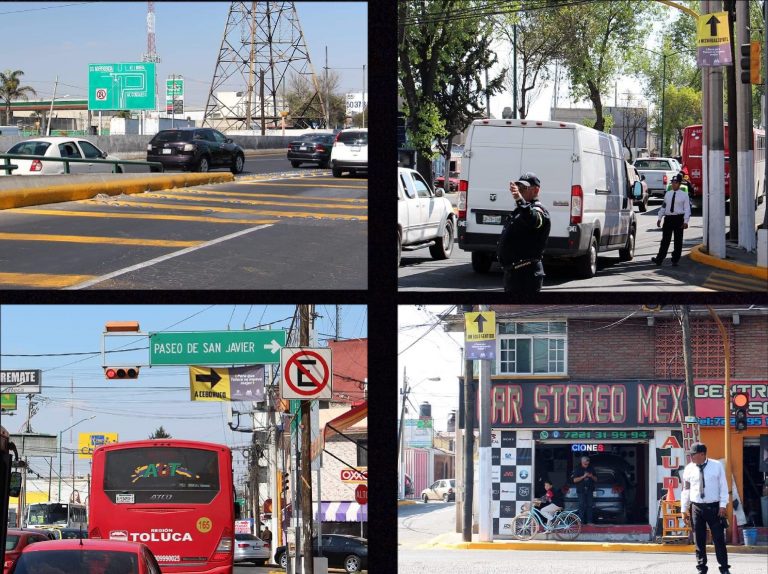 Inician cambios a circulación en vialidades de Toluca