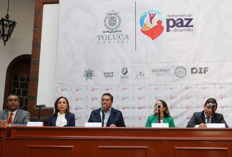 Promueven ambiente de paz y desarrollo en Toluca