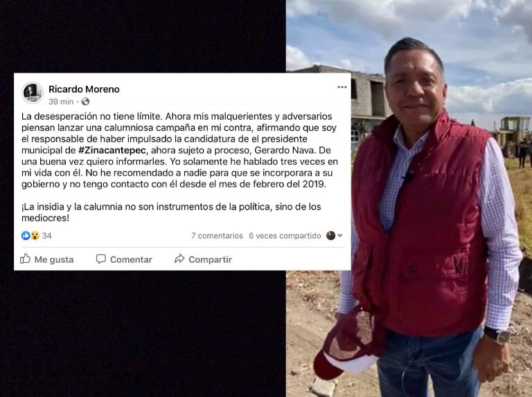 Niega Moreno vínculo con alcalde encarcelado de Zinacantepec