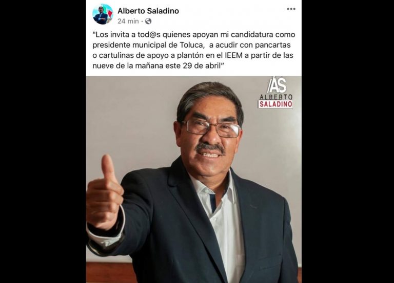 Rechaza reelección de Toluca y amaga con plantón en IEEM