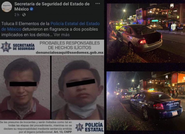 Pleito vial originó persecución y balacera en Toluca: SSEM