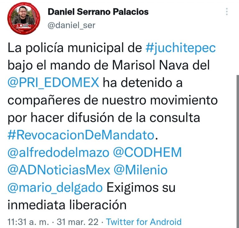 Denuncian detención arbitraria de «AMLOvers» en Juchitepec