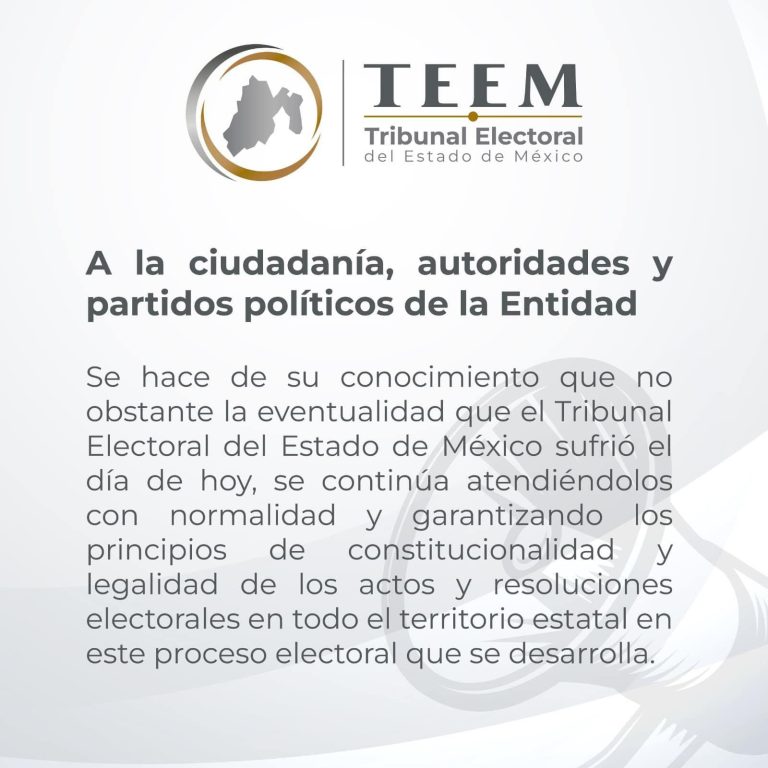 Tras robo en instalaciones de Toluca, TEEM opera de manera normal