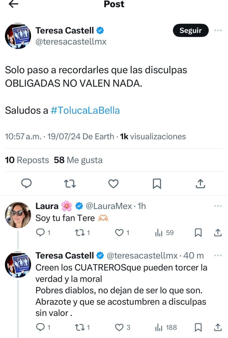 Castell se disculpa «de dientes para afuera» con alcalde electo de Toluca