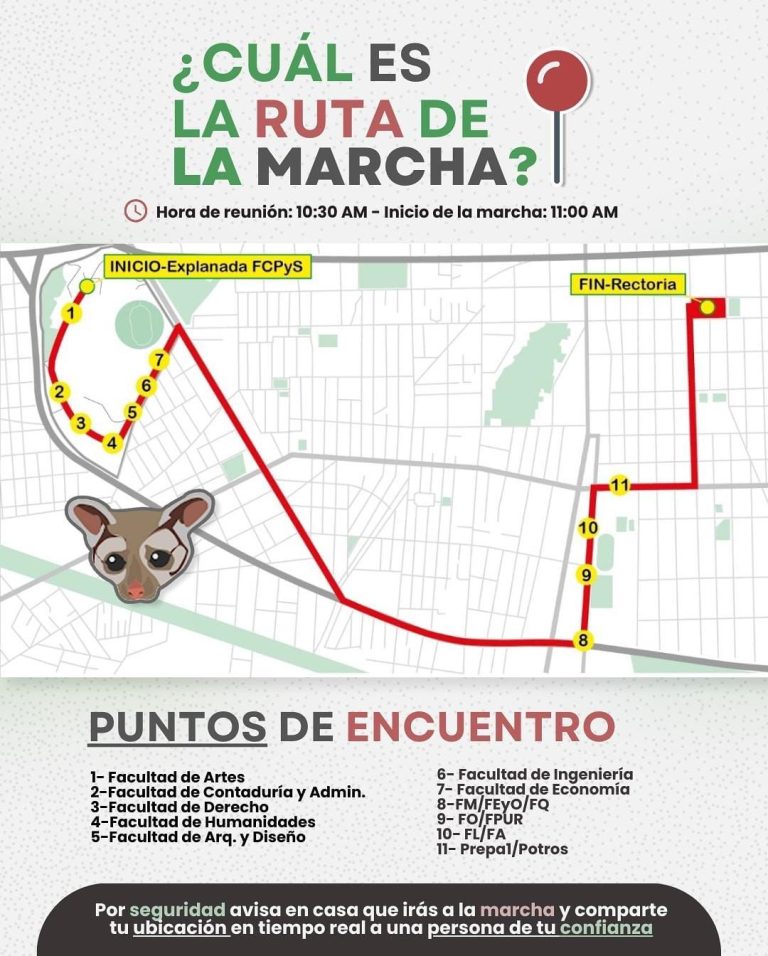 Marcha de C.U. a Rectoría UAEMéx