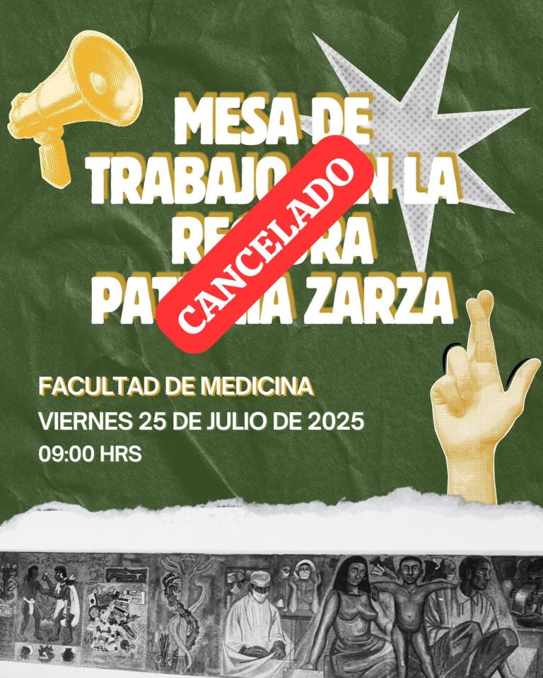 Cancelada la reunión en Medicina UAEMéx