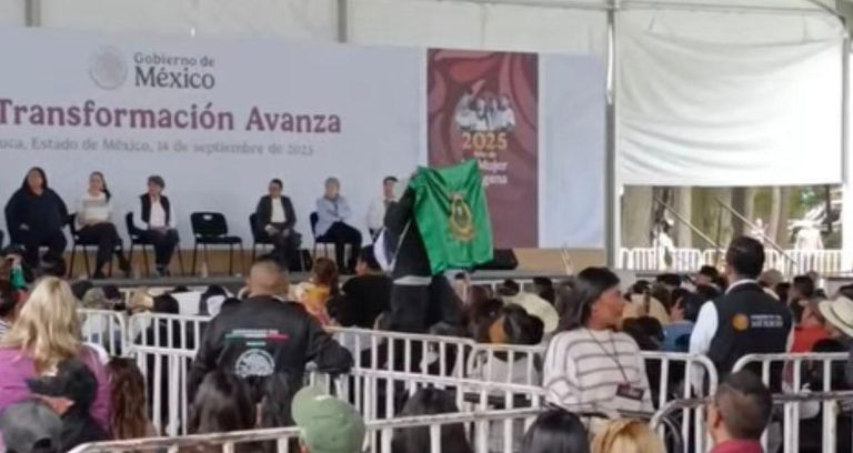 “Hay libertad de expresión, pero también tiene que haber respeto”, Sheinbaum a paristas en Toluca