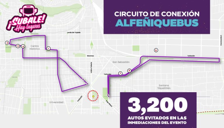 Lista movilidad para conciertos en explanada del Mercado Juárez