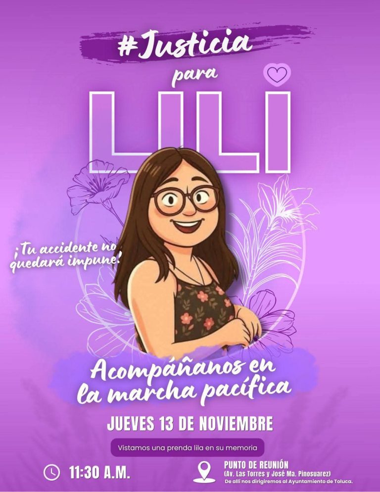 “Justicia para Lili”; familiares y amigos marcharán en Toluca