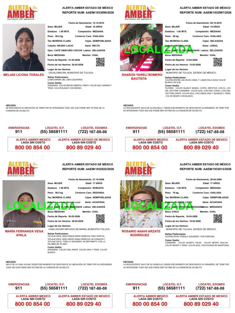 Toluca reporta avance de la policía de búsqueda; han encontrado a 300 con vida