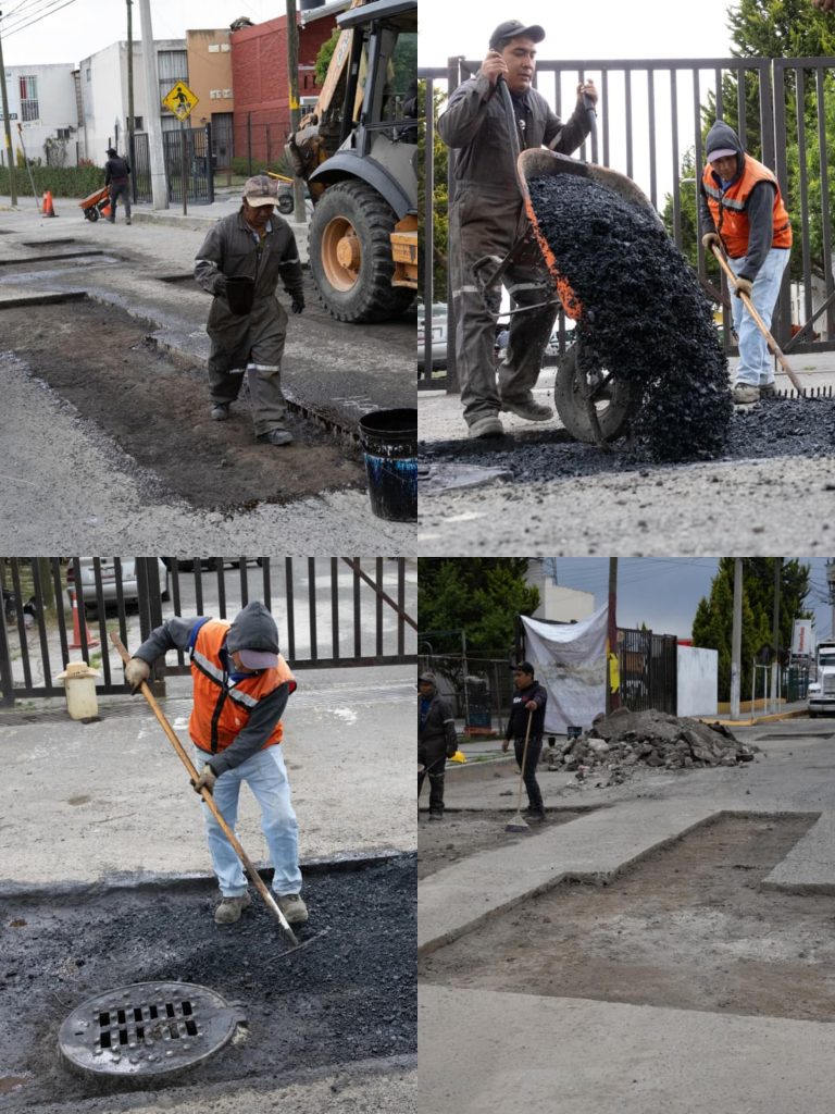 Bacheo y obras se mantienen durante periodo vacacional, autoridades de Toluca