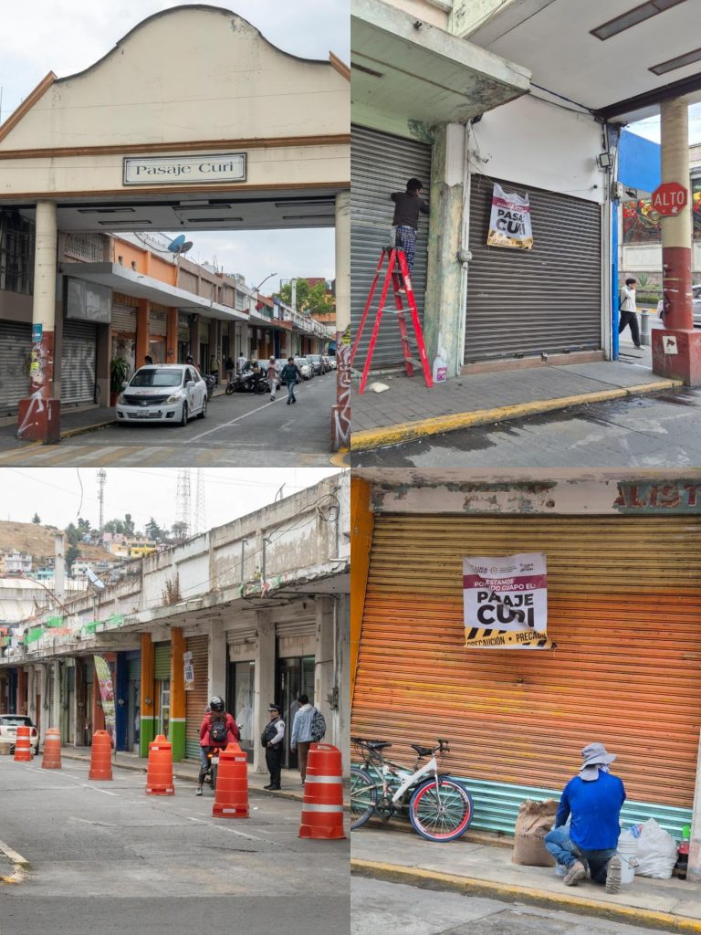 Pasaje Curi, a “cirugía” para devolver su operatividad en Toluca