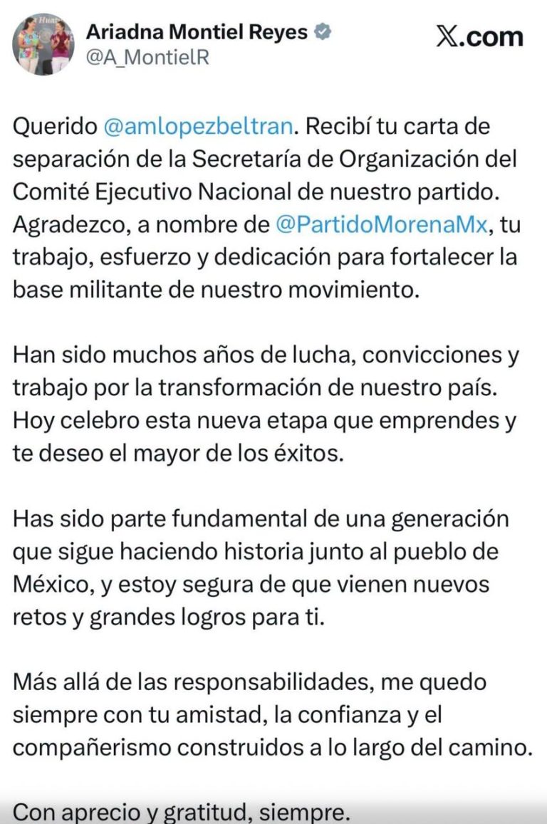 Hijo de AMLO renunció a morena, confirma dirigente del partido